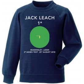 Jack Leach 1 Not Out (Headingley 2019) Sweatshirt