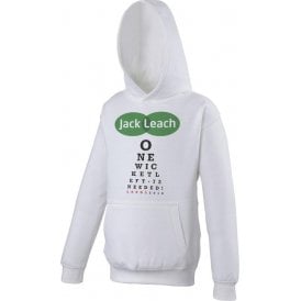 Jack Leach Eye Test Chart Hooded Sweatshirt