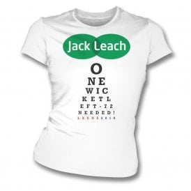 Jack Leach Eye Test Chart Organic Womens Slim Fit T-Shirt