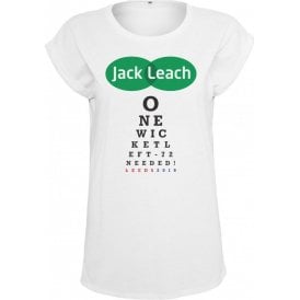 Jack Leach Eye Test Chart Womens Extended Shoulder T-Shirt
