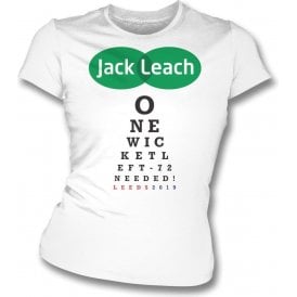 Jack Leach Eye Test Chart Womens Slim Fit T-Shirt