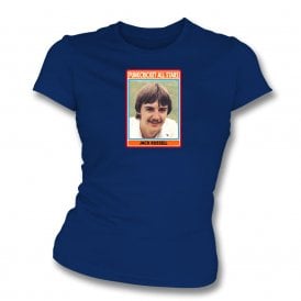 Jack Russell Retro Sticker Womens Slim Fit T-Shirt