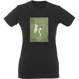Jeff Thomson/Dennis Lillee (1974) Vintage Poster Womens Slim Fit T-Shirt