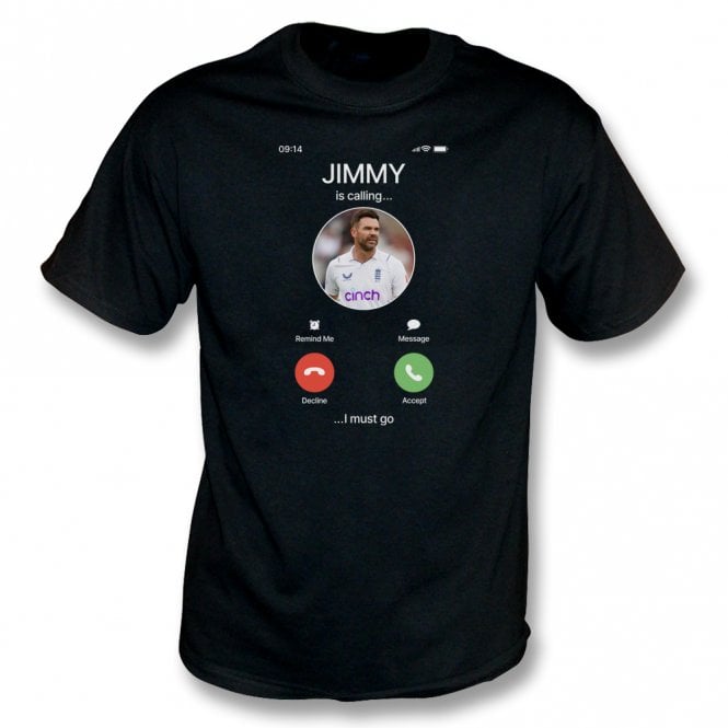 Jimmy Anderson Is Calling... (England Influenced) Kids T-Shirt