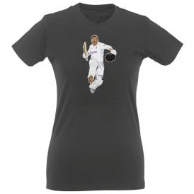 Jonny Bairstow Art Print (England) Womens Slim Fit T-Shirt