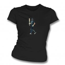Jos Buttler (England Influenced) Art Print Womens Slim Fit T-Shirt