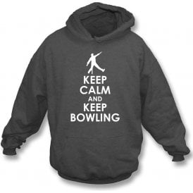 Keep Calm And Keep Bowling Hooded Sweatshirt