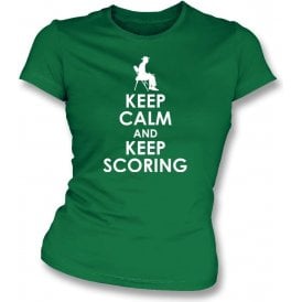 Keep Calm And Keep Scoring Womens Slim Fit T-Shirt