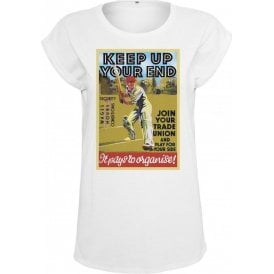 Keep Up Your End Womens Extended Shoulder T-Shirt