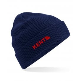 Kent Region Embroidered Organic Cotton Beanie