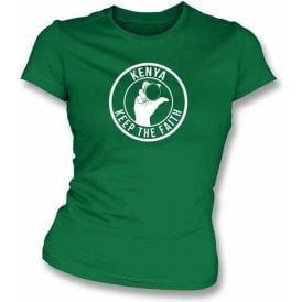 Kenya Keep The Faith Women's Slimfit T-shirt