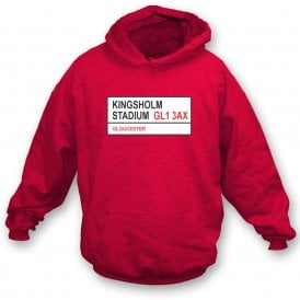 Kingsholm Stadium GL1 3AX (Gloucester Influenced) Kids Hooded Sweatshirt