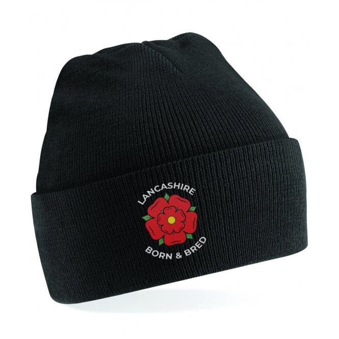 Lancashire Born & Bred Embroidered Kids Beanie