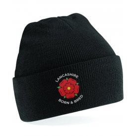Lancashire Born & Bred Embroidered Kids Beanie