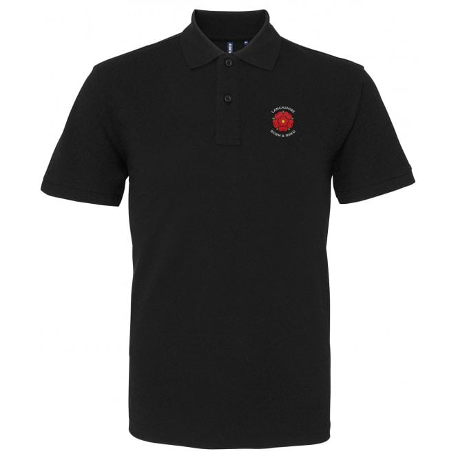 Lancashire Born & Bred Embroidered Left Breast Logo Polo Shirt