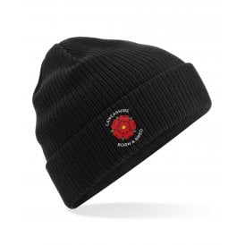 Lancashire Born & Bred Embroidered Organic Cotton Beanie