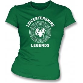 Leicestershire Legends (Ramones Style) Womens Slim Fit T-Shirt