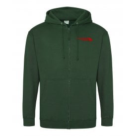 Leicestershire Region Embroidered Left Breast Logo Zip Hooded Sweatshirt