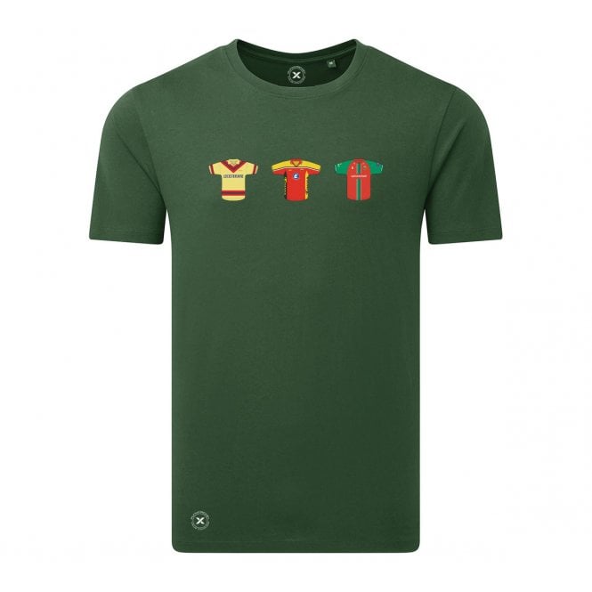 Leicestershire Retro Cricket Kits (True Colours Collab) Organic T-Shirt
