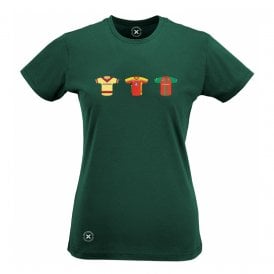 Leicestershire Retro Cricket Kits (True Colours Collab) Organic Womens Slim Fit T-Shirt