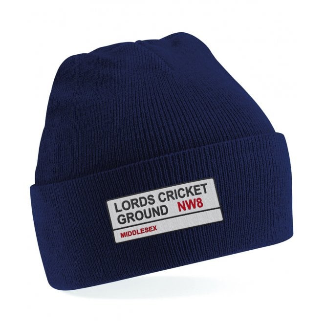 Lords Cricket Ground NW8 (Middlesex) Embroidered Kids Beanie