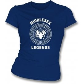 Middlesex Legends (Ramones Style) Womens Slim Fit T-Shirt