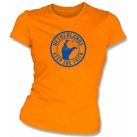 Netherlands Keep The Faith Women's Slimfit T-shirt