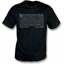 Night Gathers - Game Of Throws T-Shirt