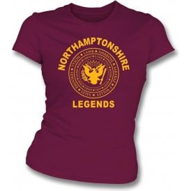 Northamptonshire Legends (Ramones Style) Womens Slim Fit T-Shirt