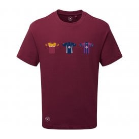 Northamptonshire Retro Cricket Kits (True Colours Collab) Organic T-Shirt