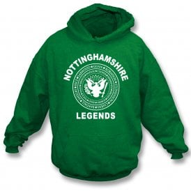Nottinghamshire Legends (Ramones Style) Kids Hooded Sweatshirt