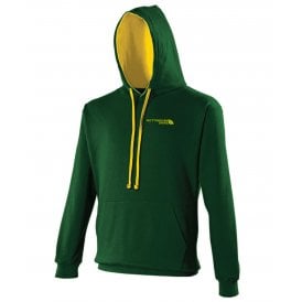 Nottinghamshire Region Embroidered Left Breast Logo Varsity Hooded Sweatshirt