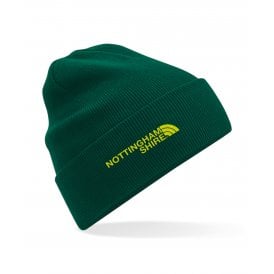 Nottinghamshire Region Embroidered Organic Cotton Beanie