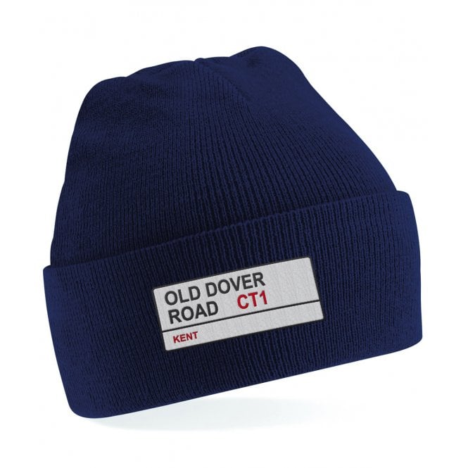 Old Dover Road CT1 (Kent) Embroidered Kids Beanie