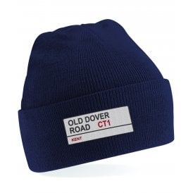 Old Dover Road CT1 (Kent) Embroidered Kids Beanie