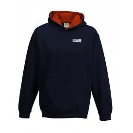Old Dover Road CT1 (Kent) Embroidered Left Breast Logo Kids Varisty Hooded Sweatshirt