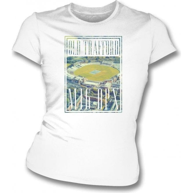 Old Trafford Aerial Photo (Lancashire) Womens Slim Fit T-Shirt