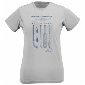 Original Cricket Bat Patent Womens Slim Fit T-Shirt