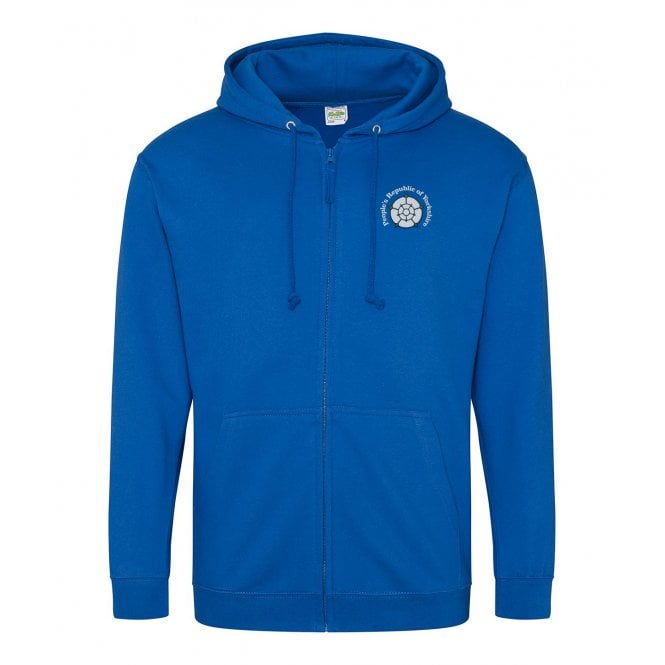 People's Republic Of Yorkshire Embroidered Left Breast Logo Zip Hooded Sweatshirt