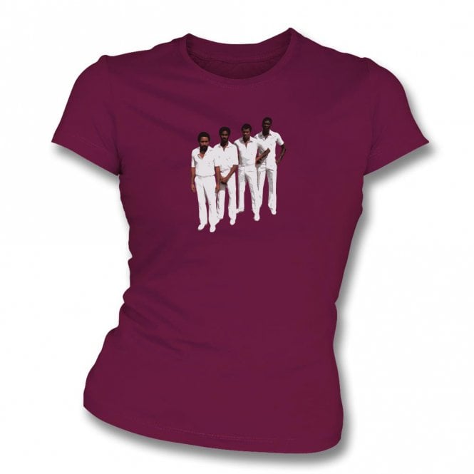 Roberts, Holding, Croft & Garner (West Indies Influenced) Art Print Womens Slim Fit T-Shirt