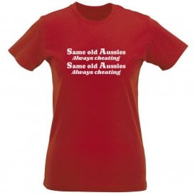 Same Old Aussies Chant (England) Organic Womens Slim Fit T-Shirt