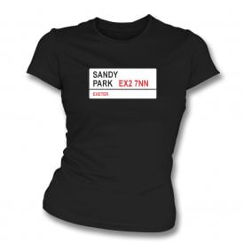 Sandy Park EX2 7NN (Exeter Rugby Influenced) Womens Slim Fit T-Shirt