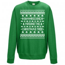 Shamrocking Around The Christmas Tree Kids Christmas Jumper