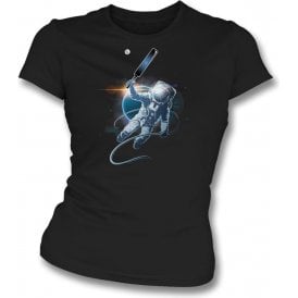 Space Cricket Womens Slim Fit T-Shirt
