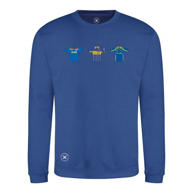 Sri Lanka Retro Cricket Kits (True Colours Collab) Organic Sweatshirt