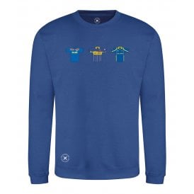 Sri Lanka Retro Cricket Kits (True Colours Collab) Organic Sweatshirt