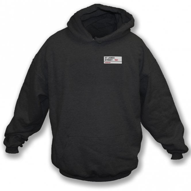St James Street TA1 (Somerset) Embroidered Left Breast Logo Hooded Sweatshirt