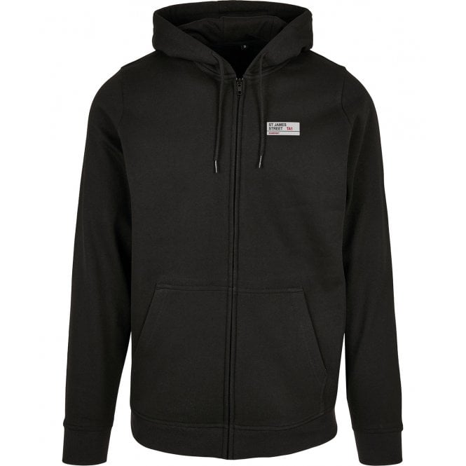 St James Street TA1 (Somerset) Embroidered Left Breast Logo Zip Hooded Sweatshirt
