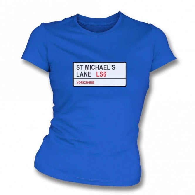 St. Michael's Lane LS6 Women's Slim Fit T-shirt (Yorkshire)