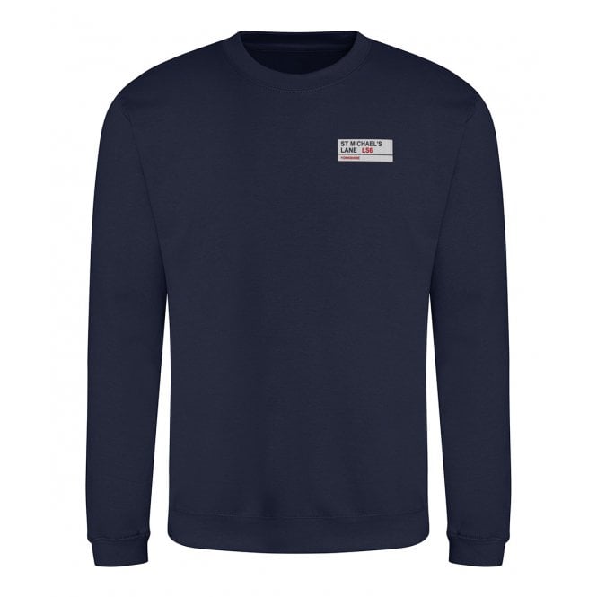St Michael's Lane LS6 (Yorkshire) Embroidered Left Breast Logo Sweatshirt